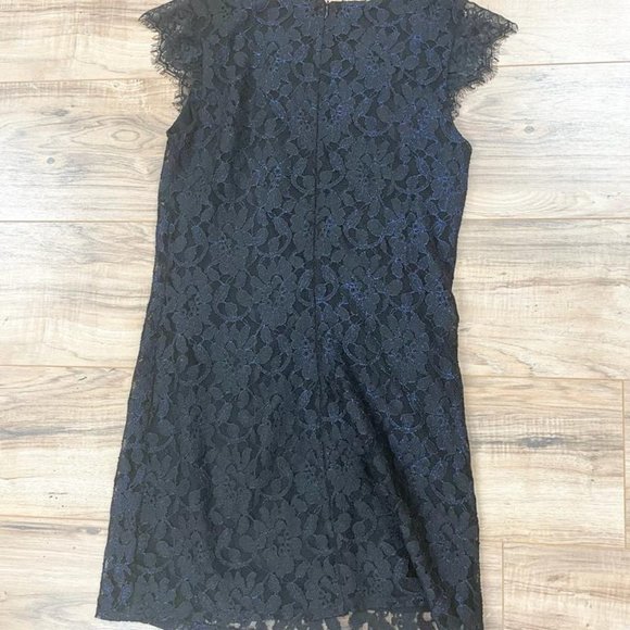 Collective Concepts Black and Blue Lace Dress - Picture 4 of 5
